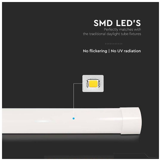 V-TAC Commercial Linear LED Wall Light 40W Cold White IP20 120cm