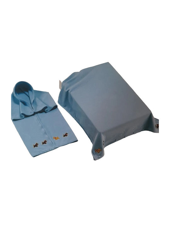 Manterol Casa Κουβέρτα Ισπανίας Αγκαλιάς & Λίκνου Fleece Κίτρινη Κίτρινο 80x100εκ.