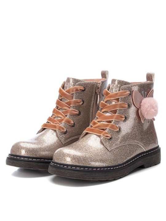 Xti Kids PU Leather Boots Nude