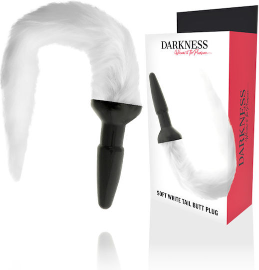 Pipedream Darkness Tail Butt Silicone Plug Anal Plug White