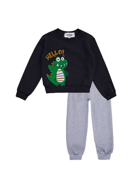 Enjoy Kids Sweatpants Set Black 2pcs