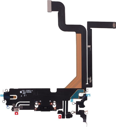 Flex Cable with Charging port in Black colour for iPhone 14 Plus