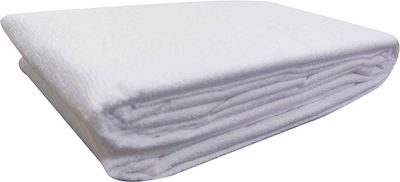 TnS King Size Waterproof Terry Mattress Cover Fitted White 180x200+30cm
