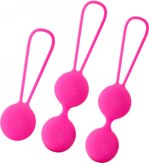 Amoressa Osian Set Premium Silicone Κολπικές Μπάλες Ροζ