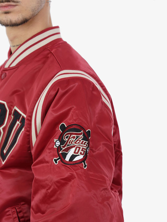 Collegejacke Winter Jacke Rot