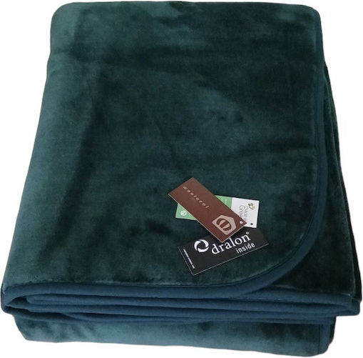 Manterol Casa Polo Farbe Samtige Übergröße Decke 220x240cm Melitzani