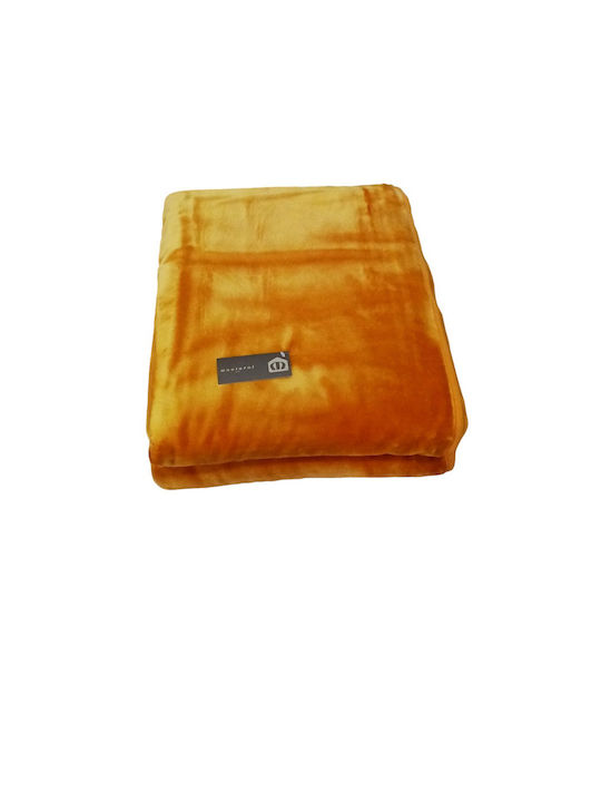 Manterol Casa Polo Farbe Samtige Übergröße Decke 220x240cm Koralle