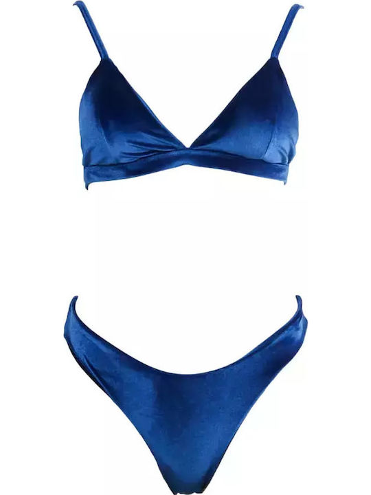 Set Bikini Τριγωνάκι Μπλε