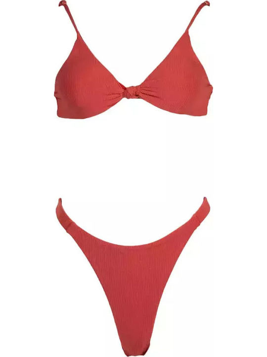 Set Bikini Τριγωνάκι Ροζ