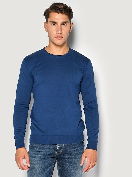 Brokers Jeans Herren Langarm-Pullover Royal Blue