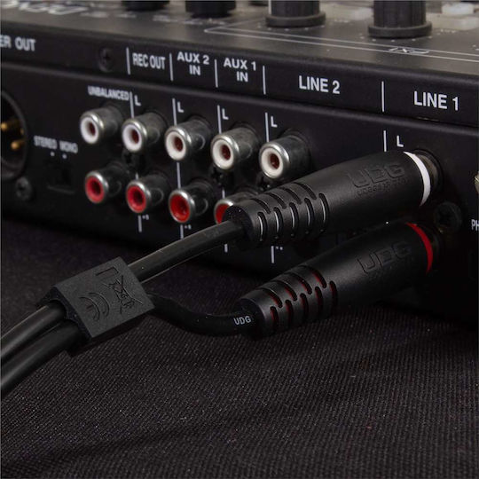 UDG Cable 2x RCA male - 2x RCA male 1.5m U97001BL