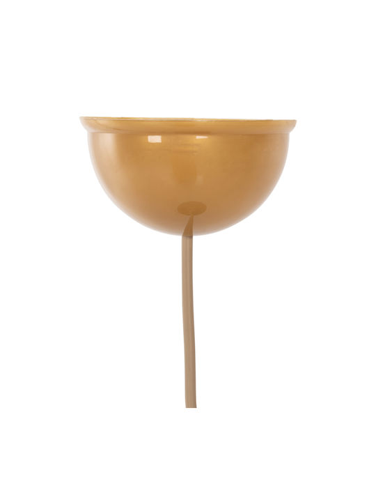HomeMarkt Adjustable Pendant Light Gold Boho with Rope for Socket E27 22cm