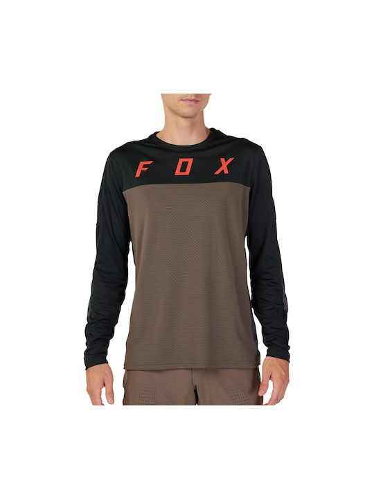 Fox Defend Ls Jersey Мъжка Дълъг Ръкав Колоездене Блуза Планинско Колело Черна