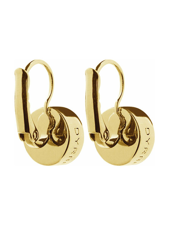 Dyrberg/Kern Louise Earrings made of Steel Gold Plated with Stones