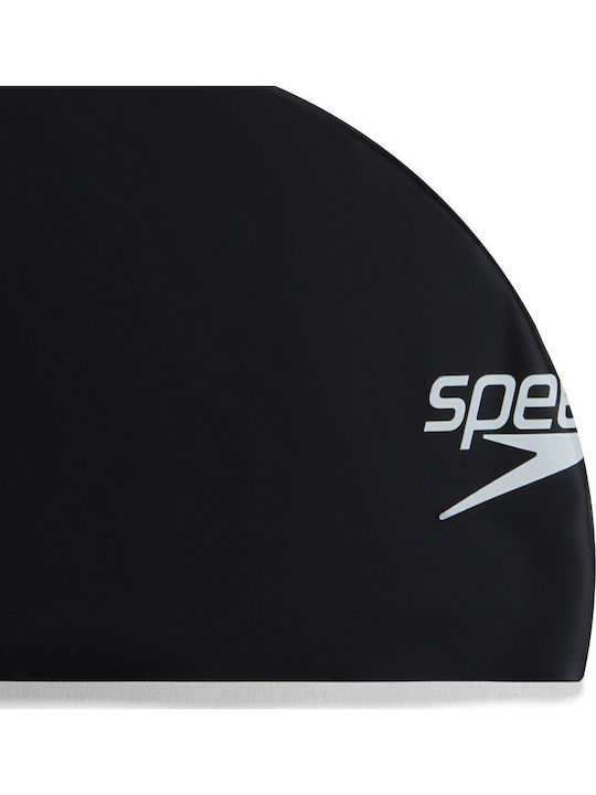 Speedo Hiro Σκουφάκι Κολύμβησης Ενηλίκων από Σιλικόνη Μαύρο