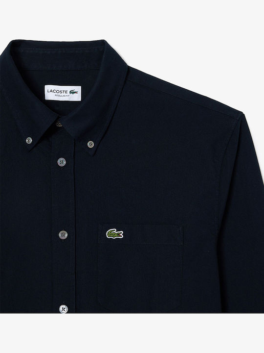 Long-sleeved Denim Shirt Navy Blue