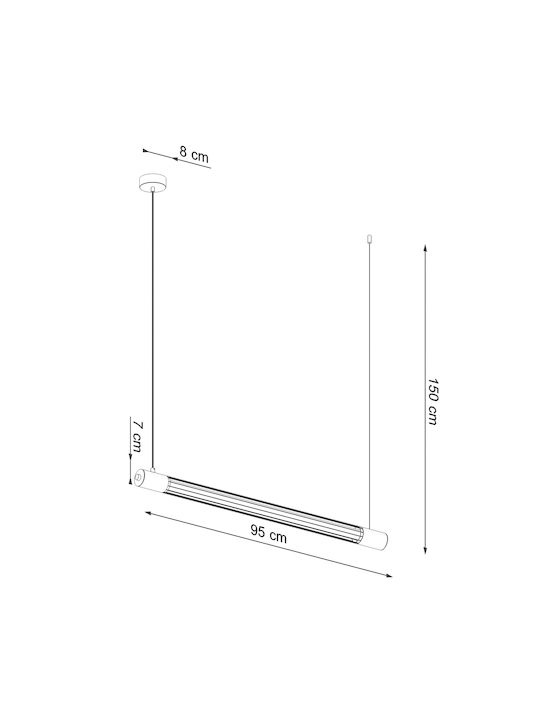 Sollux VALO Hängelampe LED Schiene Schwarz