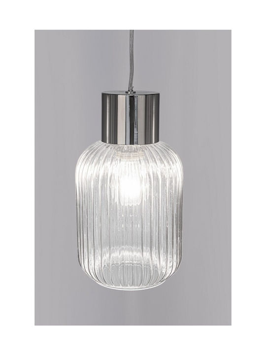 Bizzotto Showy Pendant Light Single-Light for Socket E27 Silver