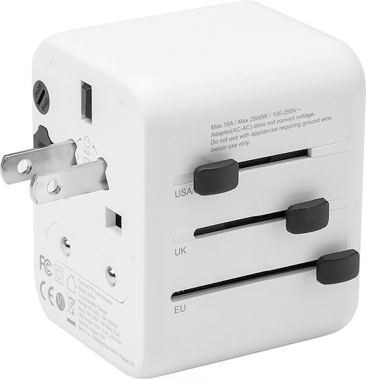 Tactical PTP Travel 05CHA0150 Αντάπτορας Πρίζας από Universal σε Universal