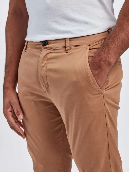 Trousers Chino in Slim Fit Toasted Coconut Brown