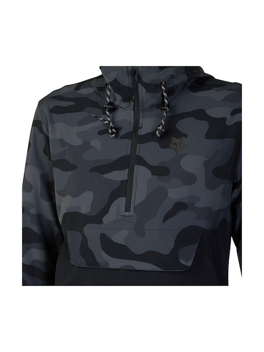 Fox Ranger Wind Cycling Windbreaker Jacket Long sleeve Black