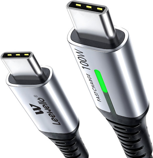 Leewello Lw-205 USB 2.0 Cable USB-C Male - USB-C 100W PD Black 2m