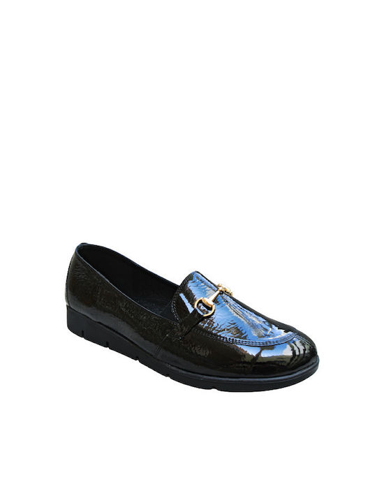 Blondie Leather Women's Moccasins in Black Color