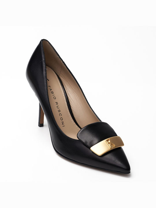 Fabio Rusconi Leder Pumps Schwarz