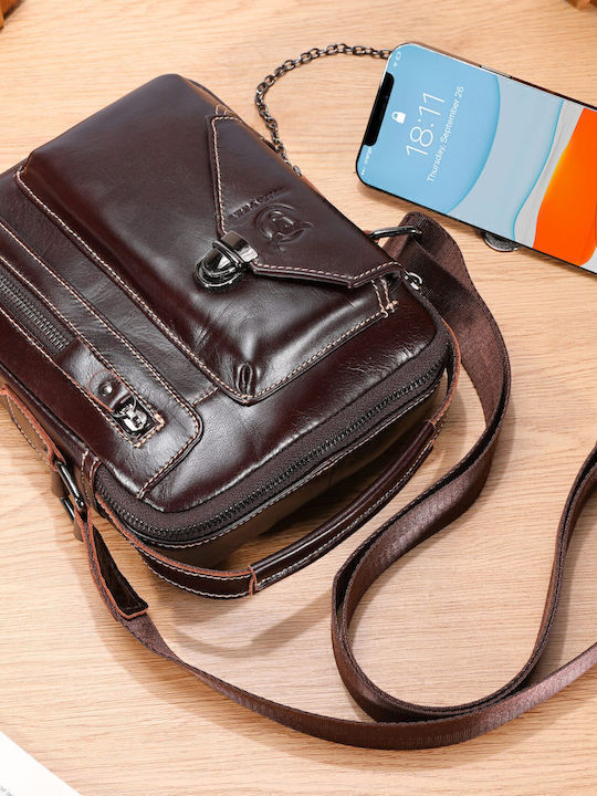 Djb Leather Men's Bag Shoulder / Crossbody Brown