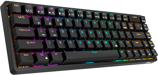 Royal Kludge RK837 Fără fir Gaming Tastatură Mecanică 60% cu Custom Brown comutatoare și iluminare RGB (Engleză US)