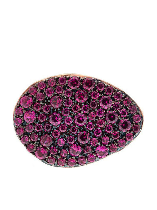 Arteon Ring with Zircon made of Silver Gold Plated
