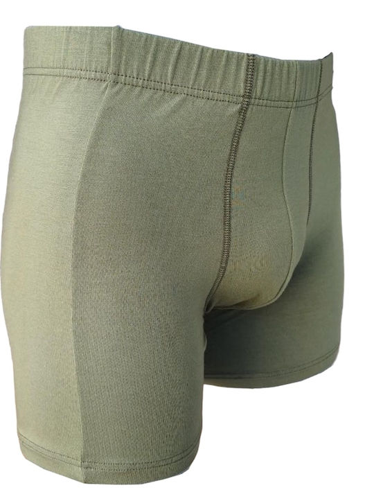 BS Collection Herren Boxershorts Khaki 1Packung