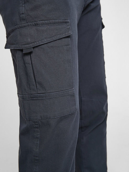 Hose Cargo Elastisch in Lockere Passform Blau