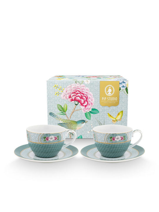 PiP Studio Porcelain Tea Cup Set 280ml Blue