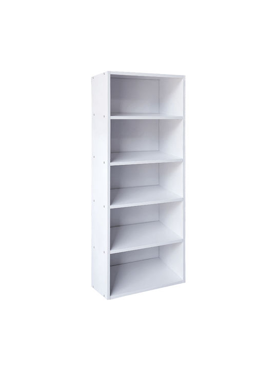 Bookcase Vanja White 60x24x170cm