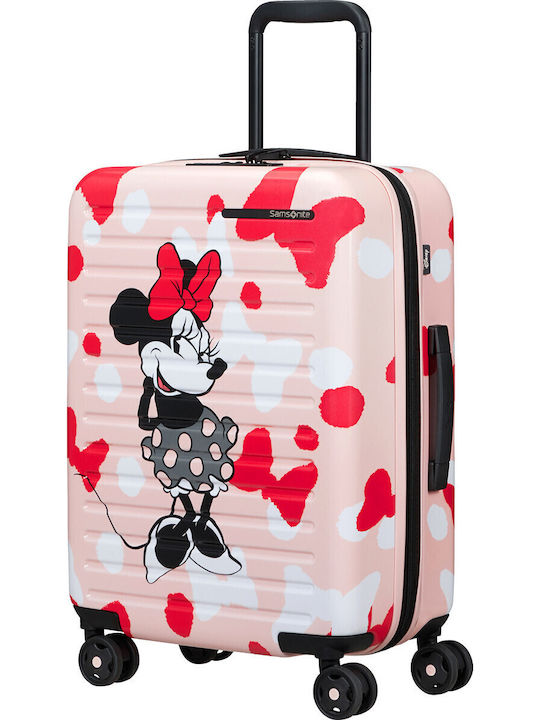 Samsonite Disney Kinder Kabinen Hart Koffer Rosa mit 4 Räder Höhe 55cm