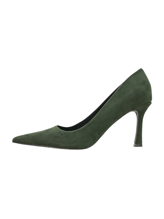 Corina Suede Green High Heels