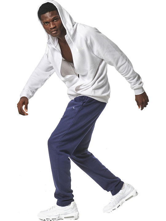 Sweatshirt Fleece with Hood White