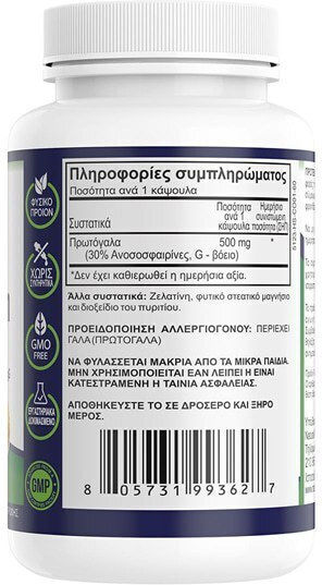 Natural Vitamins Colostrum 500mg Συμπλήρωμα για την Ενίσχυση του Ανοσοποιητικού 60 κάψουλες Natural