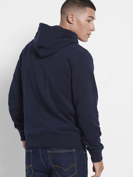 Sweatshirt mit Kapuze Marineblau