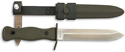 Mil-Tec Knife Silver with Blade made of Stainless Steel in Sheath