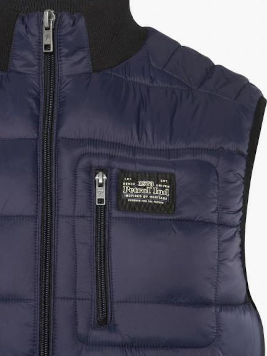 Sleeveless Winter Jacket Navy Blue