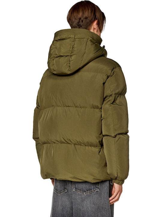 Jachetă de iarnă Puffer kaki