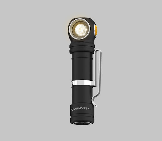 Armytek Pro Επαναφορτιζόμενος Φακός Κεφαλής LED IP68 με Μέγιστη Φωτεινότητα 3720lm Wizard C2