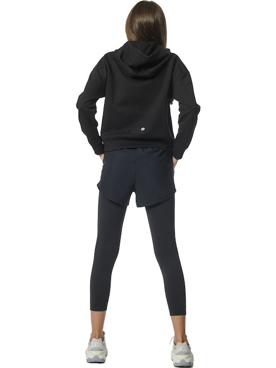Sportstyle Tech Hanorac pentru femei Cu glugă Negru