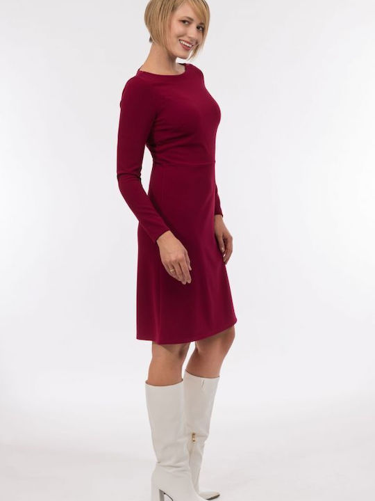 BelleFille Midi Dress Burgundy