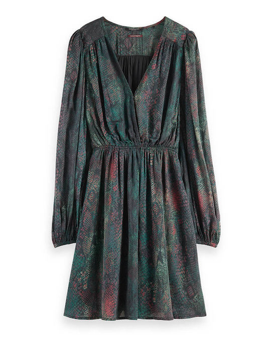 Mini Dress Wrap Animal Print