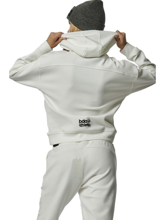 Body Action Women's Hooded Sweatshirt White