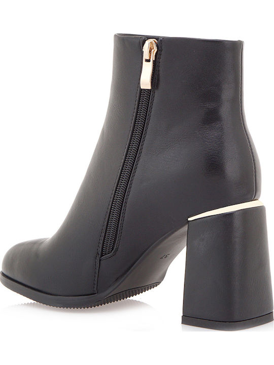 Women's Ankle Boots with High Heel Black
