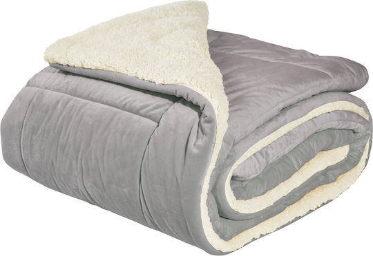 Das Home Bettbezug mit Hollowfiber-Füllung Großes Doppelbett 220x240cm 1174 Grey 11 togs Togs
